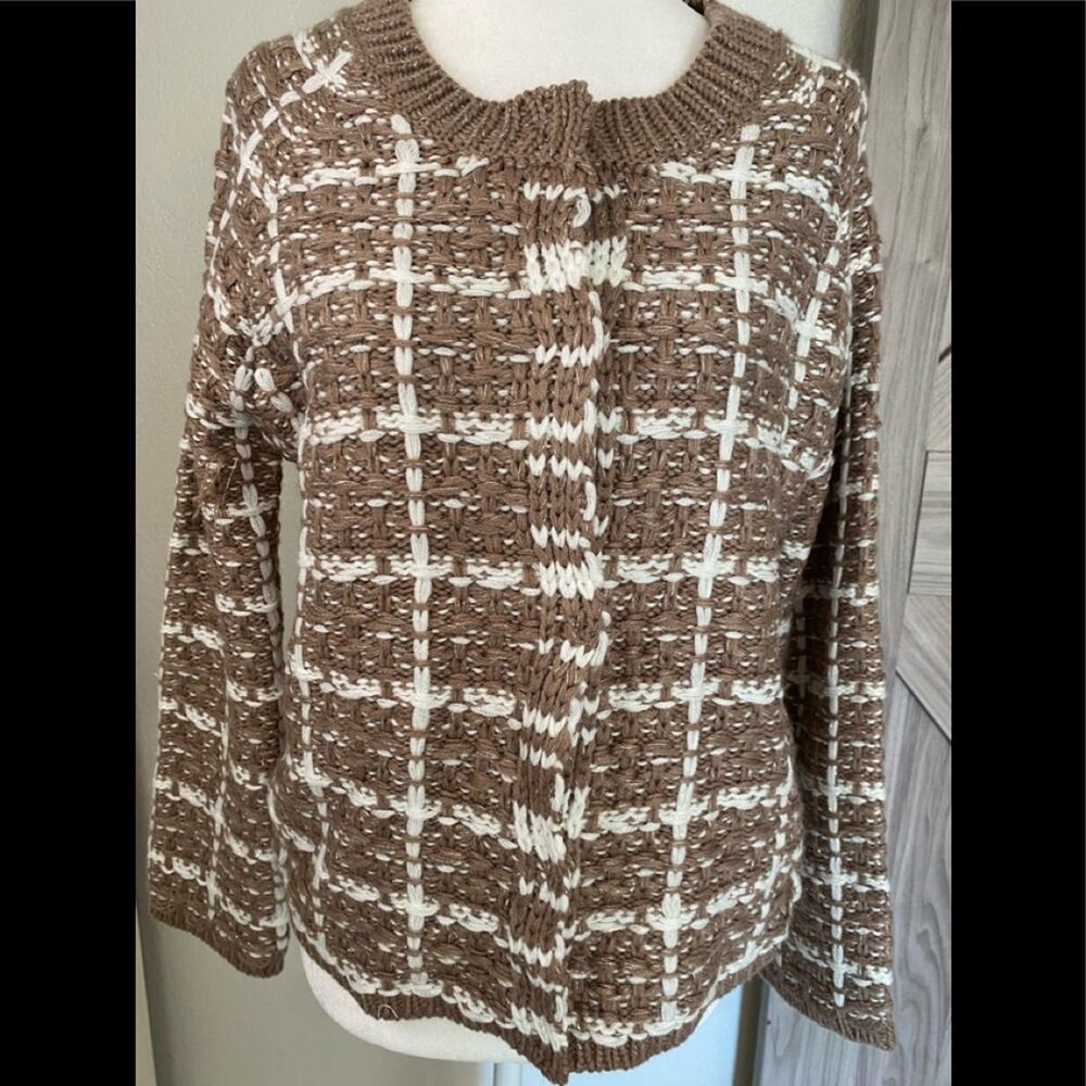 NWT Michelle Nicole snapfront longsleeve sweater M